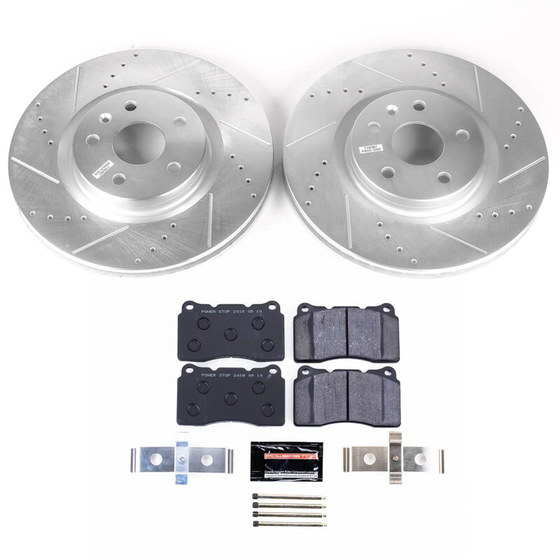 Power Stop 13-19 Cadillac XTS Front Track Day Brake Kit - TDBK8825