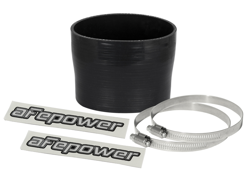 aFe Magnum FORCE (3-3/4in ID to 3-1/2in ID x 3in L) Straight Reducing Coupler - Black - 59-00086