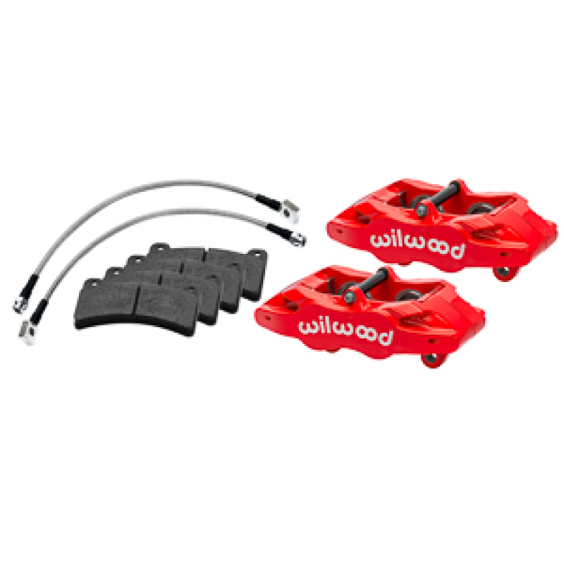 Wilwood 97-04 Chevrolet Corvette C5 DPC56 Rear Caliper Kit - Red - 140-17666-R
