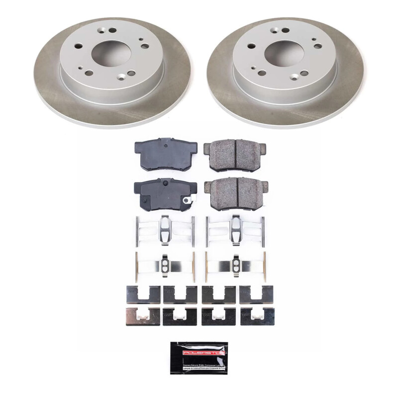 Power Stop 97-01 Honda Prelude Rear Semi-Coated Rotor Kit - SC1243