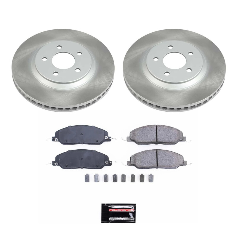 Power Stop 05-10 Ford Mustang Front Semi-Coated Rotor Kit - SC1380