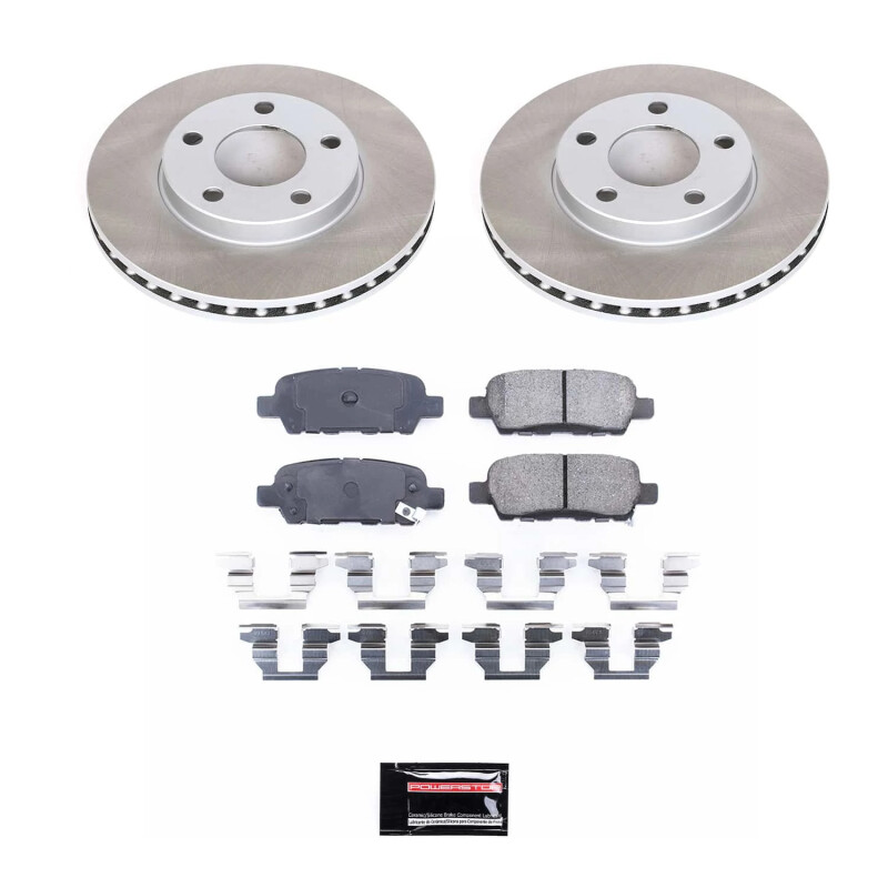 Power Stop 09-14 Nissan Maxima Rear Semi-Coated Rotor Kit - SC179
