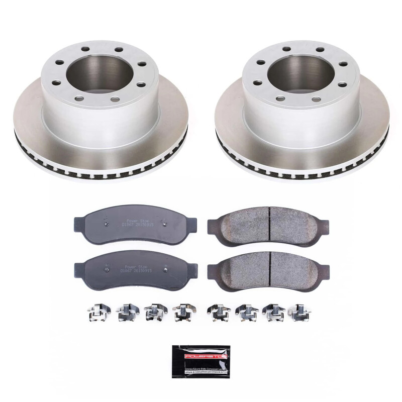 Power Stop 07-10 Ford F-350 Super Duty Rear Semi-Coated Rotor Kit - SC1798