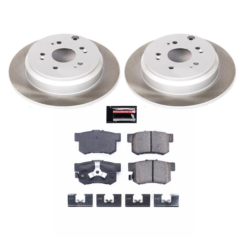 Power Stop 05-16 Honda CR-V Rear Semi-Coated Rotor Kit - SC206