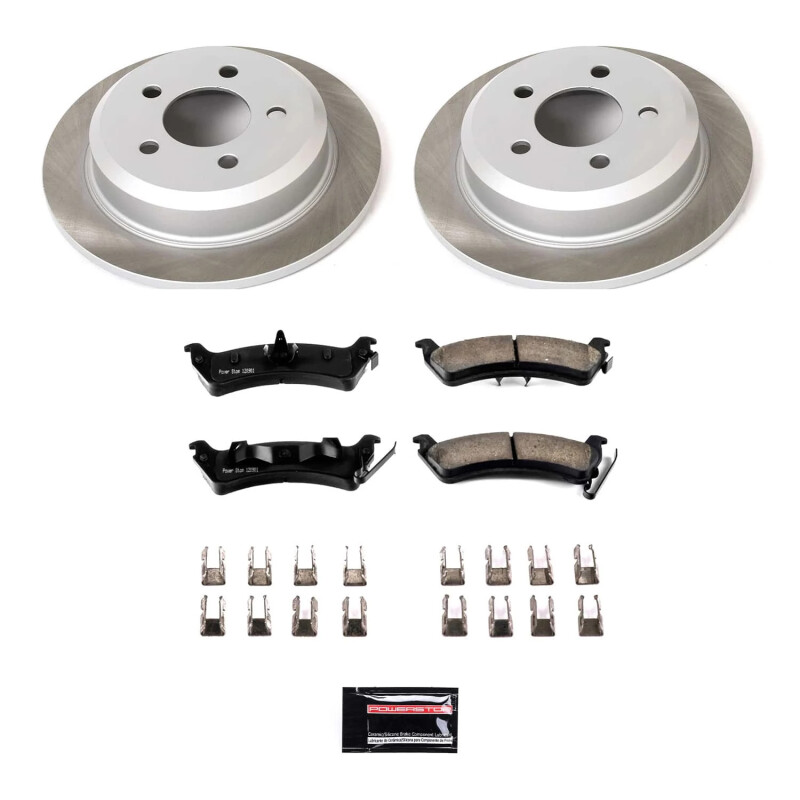 Power Stop 93-98 Jeep Grand Cherokee Rear Semi-Coated Rotor Kit - SC2131