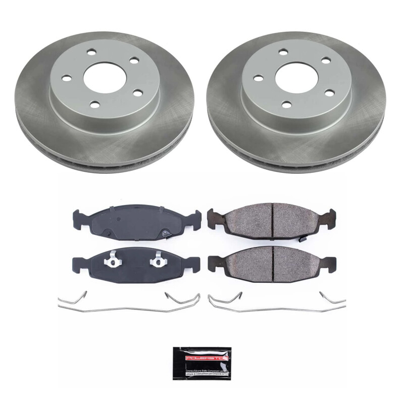 Power Stop 99-02 Jeep Grand Cherokee Front Semi-Coated Rotor Kit - SC2147