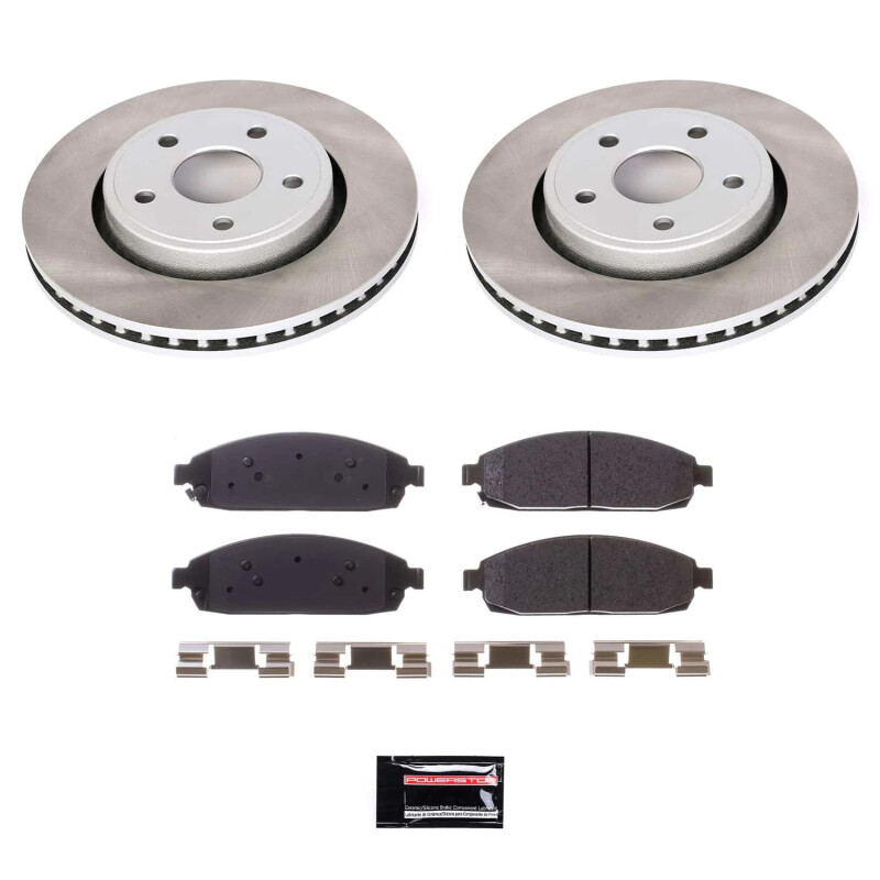 Power Stop 05-10 Jeep Grand Cherokee Front Semi-Coated Rotor Kit - SC2219