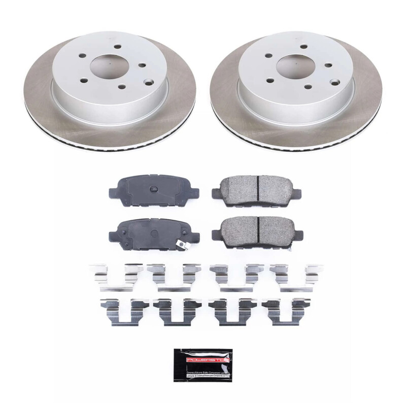 Power Stop 11-17 Nissan Quest Rear Semi-Coated Rotor Kit - SC2427
