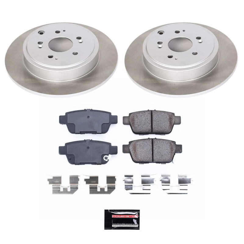 Power Stop 06-14 Honda Ridgeline Rear Semi-Coated Rotor Kit - SC2431