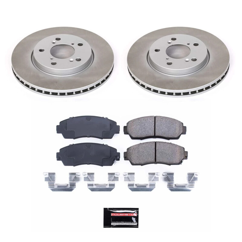 Power Stop 05-10 Honda Odyssey Front Semi-Coated Rotor Kit - SC2435