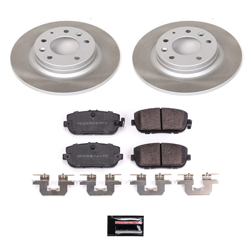 Power Stop 06-15 Mazda MX-5 Miata Rear Semi-Coated Rotor Kit - SC2451