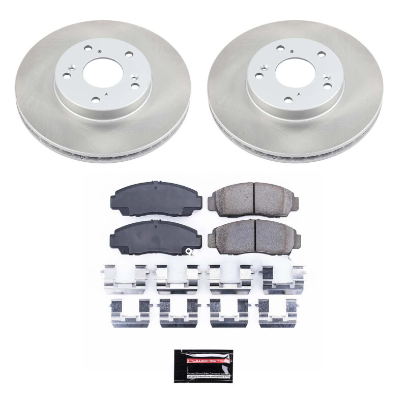 Power Stop 03-07 Honda Accord Front Semi-Coated Rotor Kit - SC2558