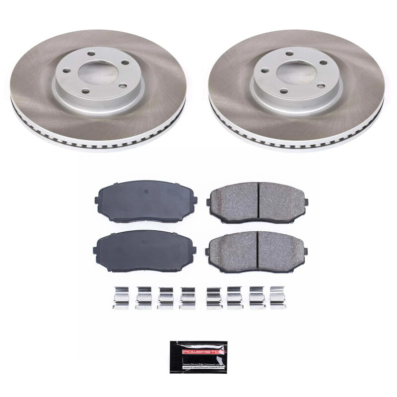 Power Stop 07-15 Lincoln MKX Front Semi-Coated Rotor Kit - SC3057