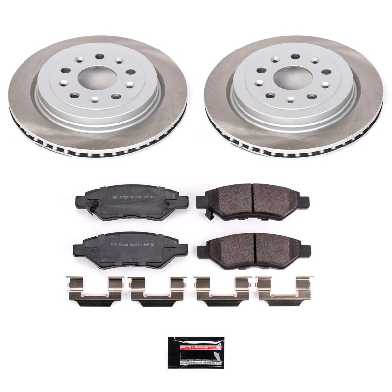 Power Stop 10-15 Chevrolet Camaro Rear Semi-Coated Rotor Kit - SC3072