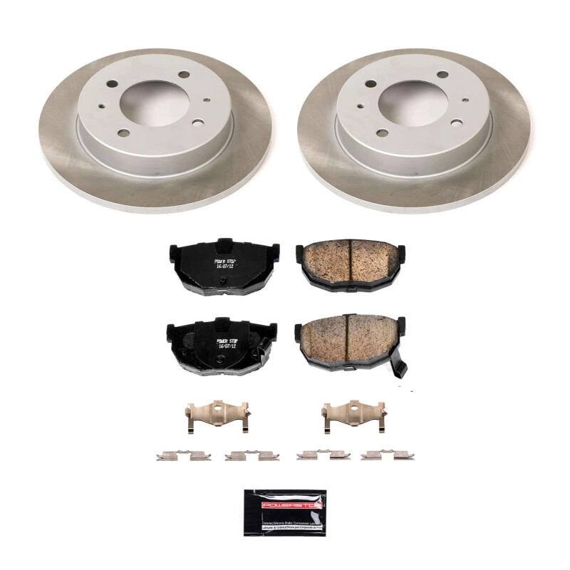 Power Stop 97-01 Hyundai Tiburon Rear Semi-Coated Rotor Kit - SC3106