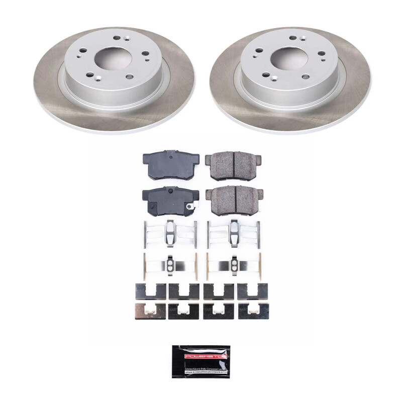 Power Stop 05-07 Honda Accord Rear Semi-Coated Rotor Kit - SC3128