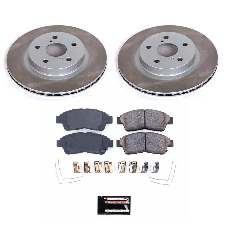 Power Stop 96-03 Toyota RAV4 Front Semi-Coated Rotor Kit - SC3163