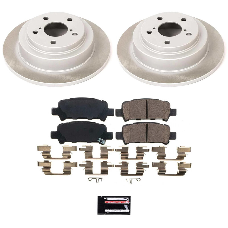 Power Stop 98-03 Subaru Impreza Rear Semi-Coated Rotor Kit - SC449