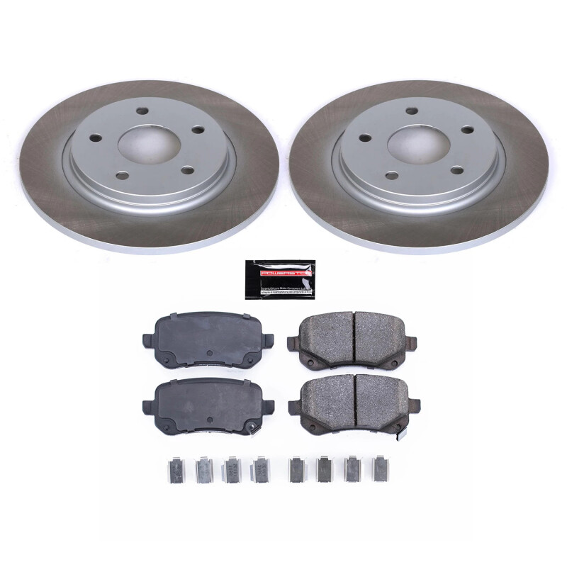 Power Stop 09-12 Volkswagen Routan Rear Semi-Coated Rotor Kit - SC4569
