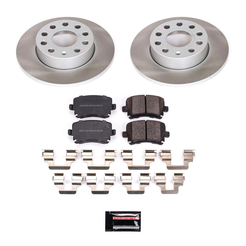 Power Stop 06-09 Volkswagen Rabbit Rear Semi-Coated Rotor Kit - SC4627