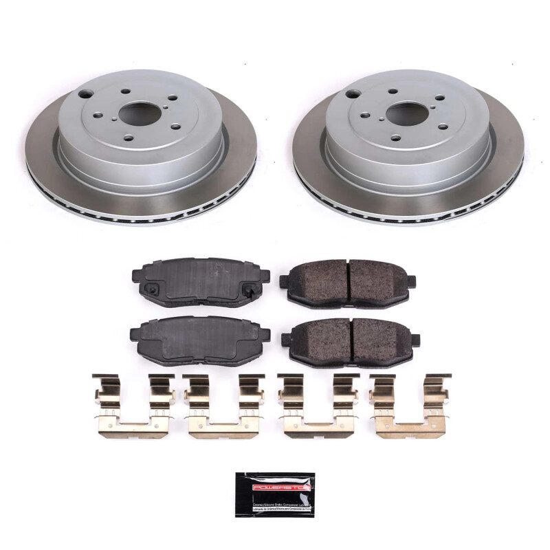 Power Stop 08-14 Subaru Tribeca Rear Semi-Coated Rotor Kit - SC4645