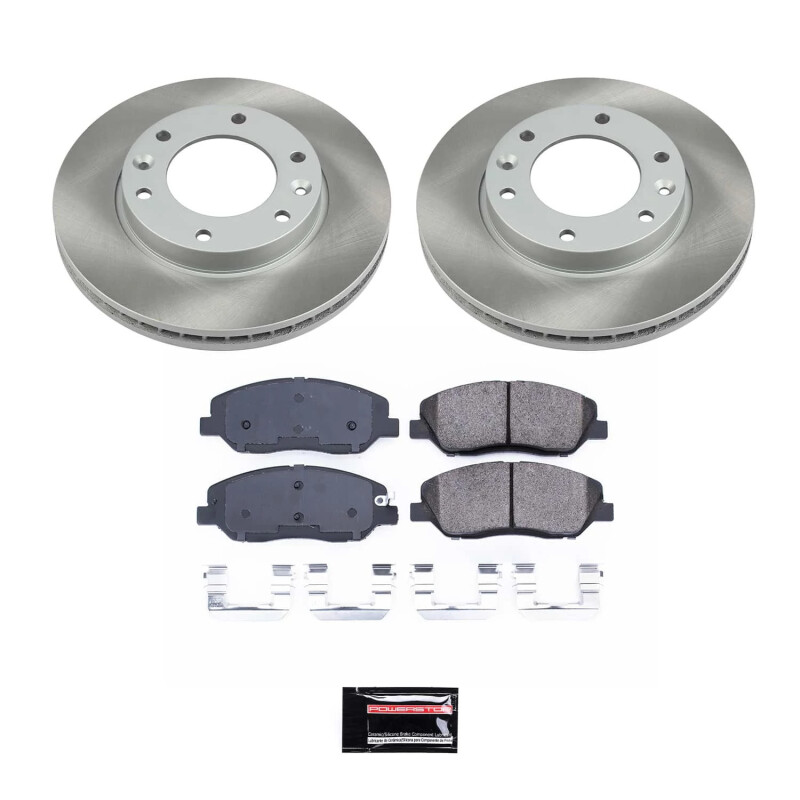 Power Stop 2014 Kia Sedona Front Semi-Coated Rotor Kit - SC4664