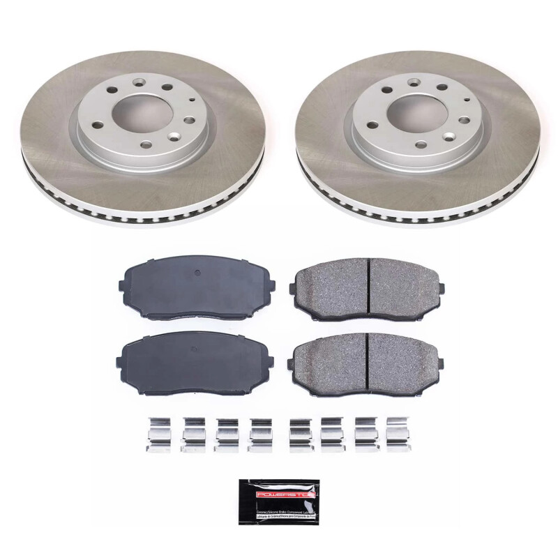 Power Stop 07-12 Mazda CX-7 Front Semi-Coated Rotor Kit - SC4676