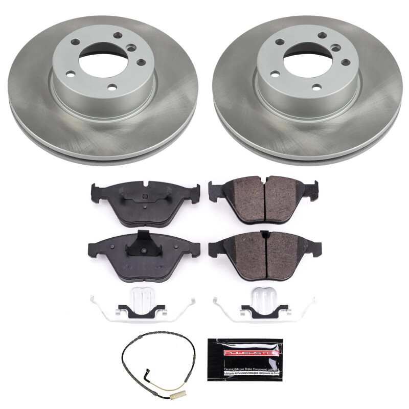 Power Stop 2008 BMW 328xi Front Semi-Coated Rotor Kit - SC4678
