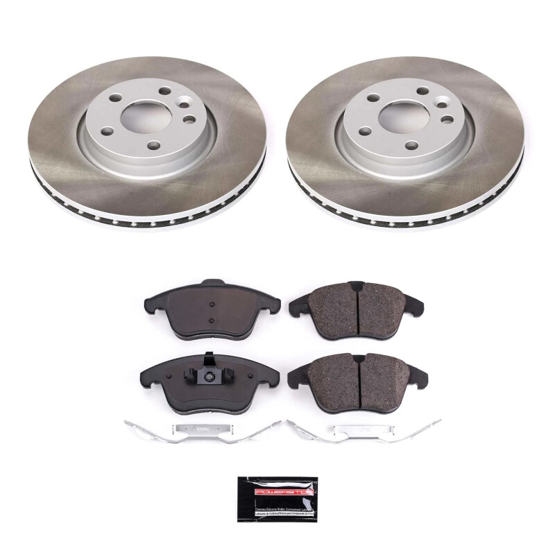 Power Stop 08-16 Volvo XC70 Front Semi-Coated Rotor Kit - SC4700