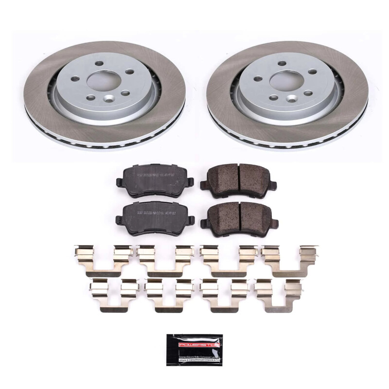Power Stop 08-16 Volvo XC70 Rear Semi-Coated Rotor Kit - SC4702