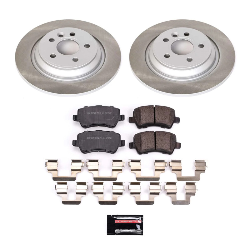 Power Stop 08-16 Volvo XC70 Rear Semi-Coated Rotor Kit - SC4704