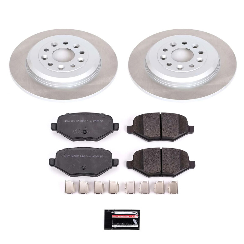 Power Stop 11-12 Lincoln MKX Rear Semi-Coated Rotor Kit - SC4744