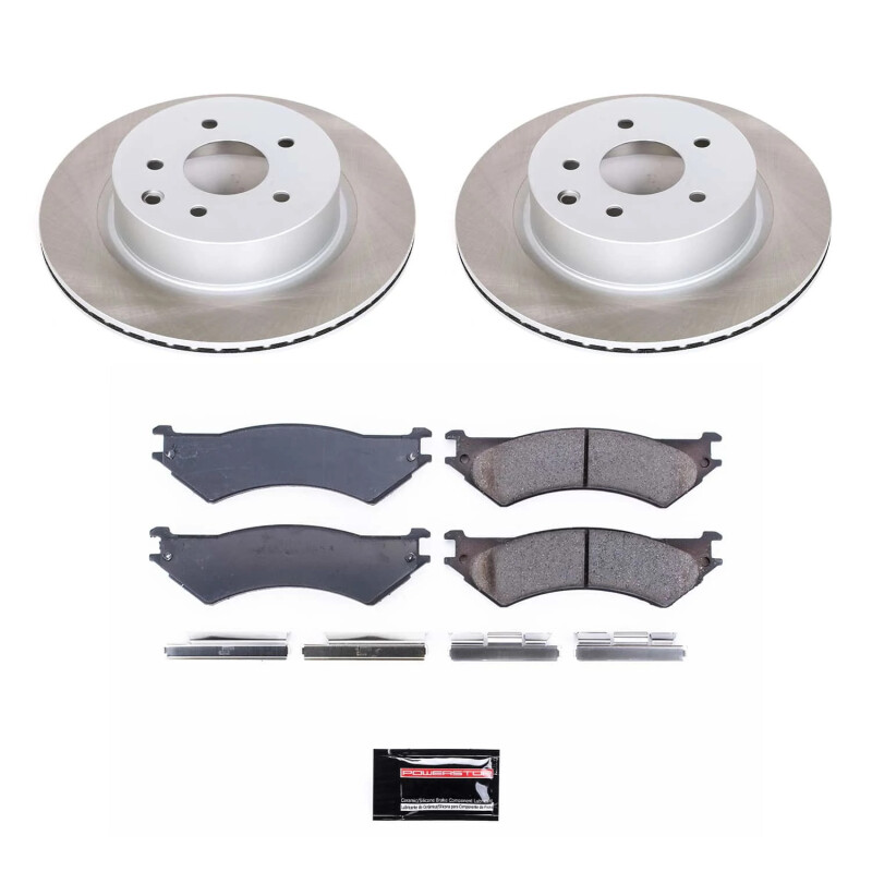 Power Stop 99-07 Ford E-350 Super Duty Rear Semi-Coated Rotor Kit - SC5203
