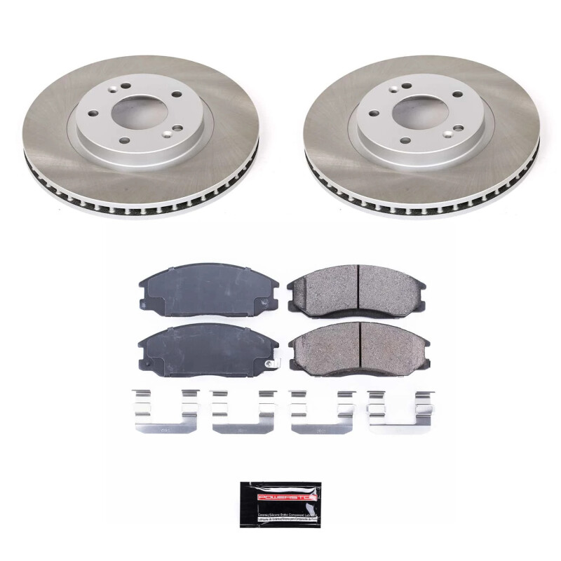 Power Stop 01-06 Hyundai Santa Fe Front Semi-Coated Rotor Kit - SC5250