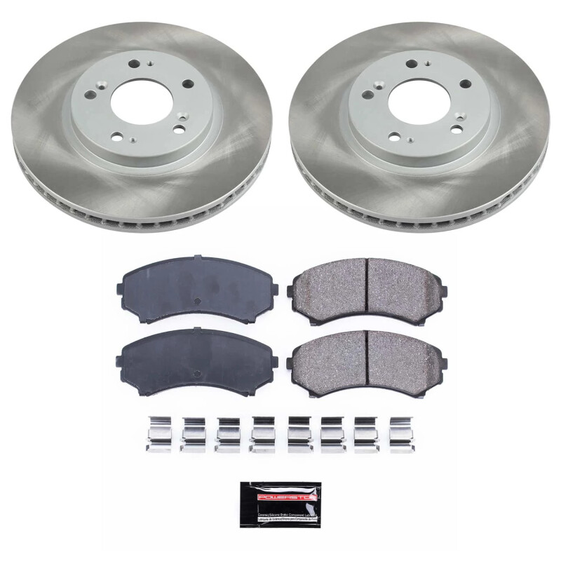 Power Stop 10-11 Mitsubishi Endeavor Front Semi-Coated Rotor Kit - SC5258