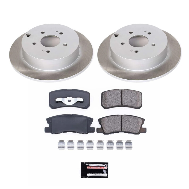 Power Stop 10-11 Mitsubishi Endeavor Rear Semi-Coated Rotor Kit - SC5260
