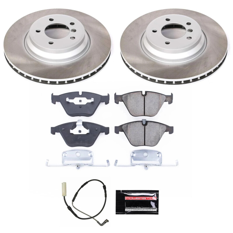 Power Stop 07-10 BMW 335i Front Semi-Coated Rotor Kit - SC5281