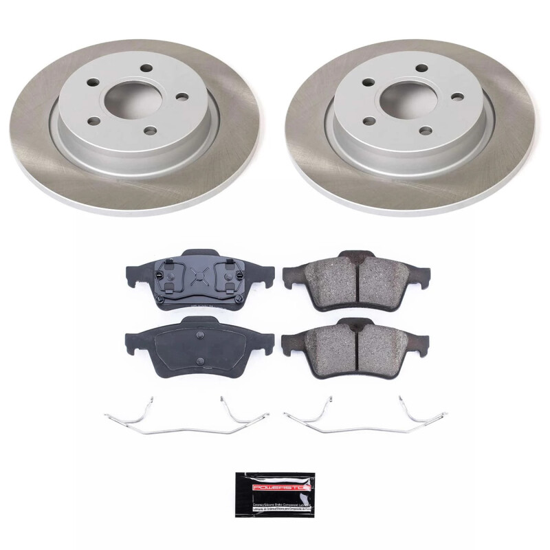 Power Stop 2005 Volvo V50 Rear Semi-Coated Rotor Kit - SC5309