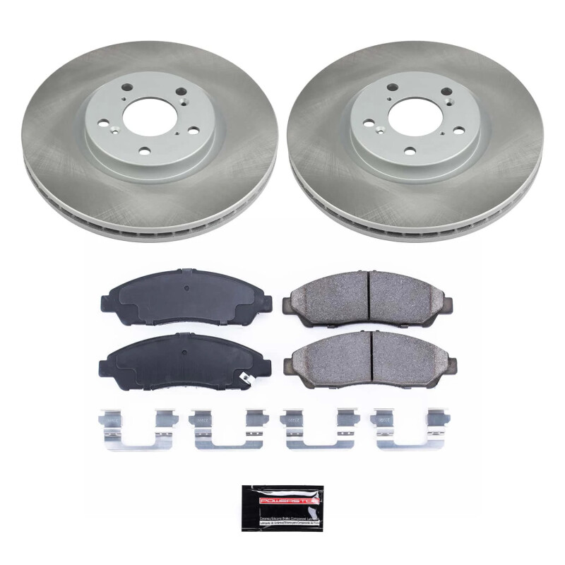 Power Stop 09-15 Honda Pilot Front Semi-Coated Rotor Kit - SC5370