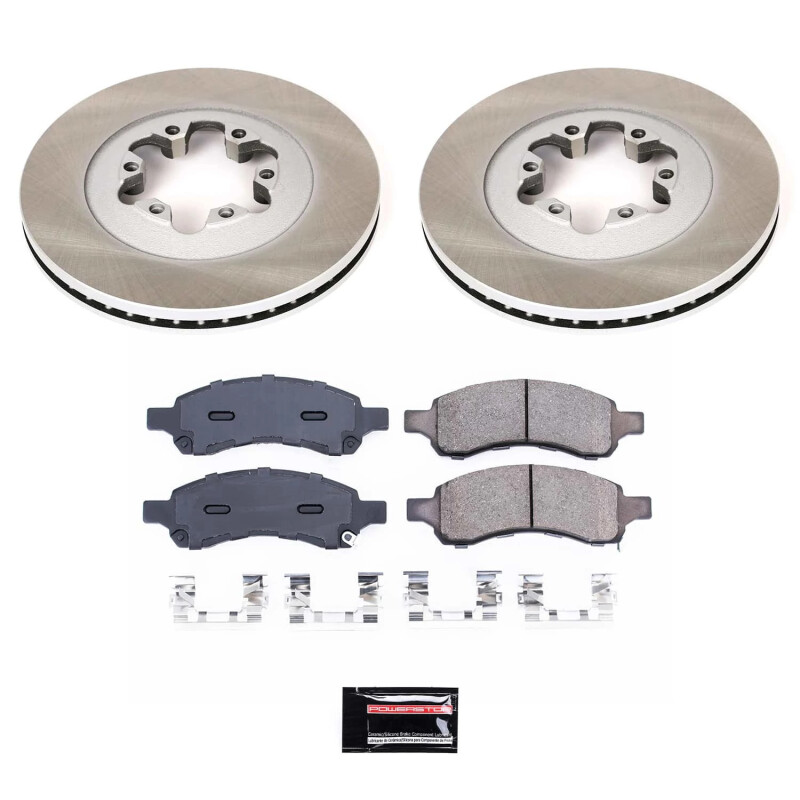 Power Stop 09-12 GMC Canyon Front Semi-Coated Rotor Kit - SC5405