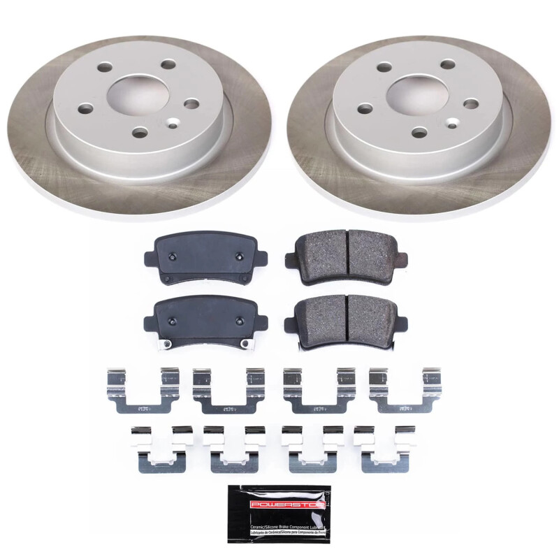 Power Stop 10-11 Saab 9-5 Rear Semi-Coated Rotor Kit - SC5531
