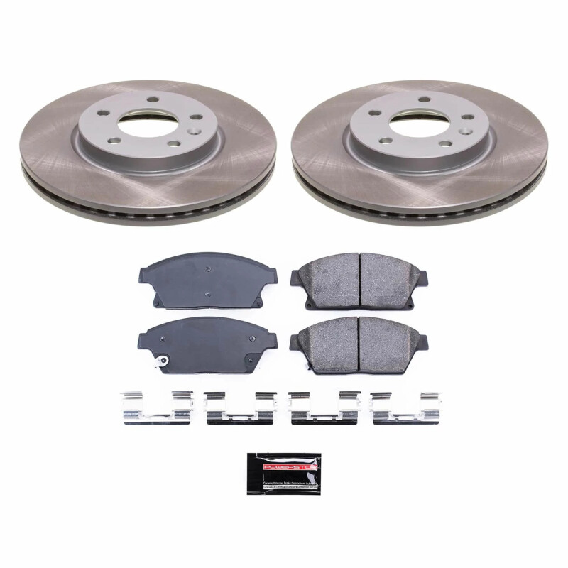 Power Stop 11-15 Chevrolet Volt Front Semi-Coated Rotor Kit - SC5554