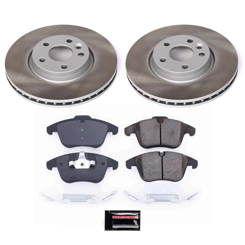 Power Stop 08-10 Volvo V70 Front Semi-Coated Rotor Kit - SC5608