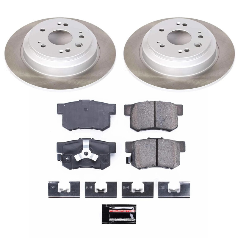 Power Stop 12-15 Honda Crosstour Rear Semi-Coated Rotor Kit - SC5859