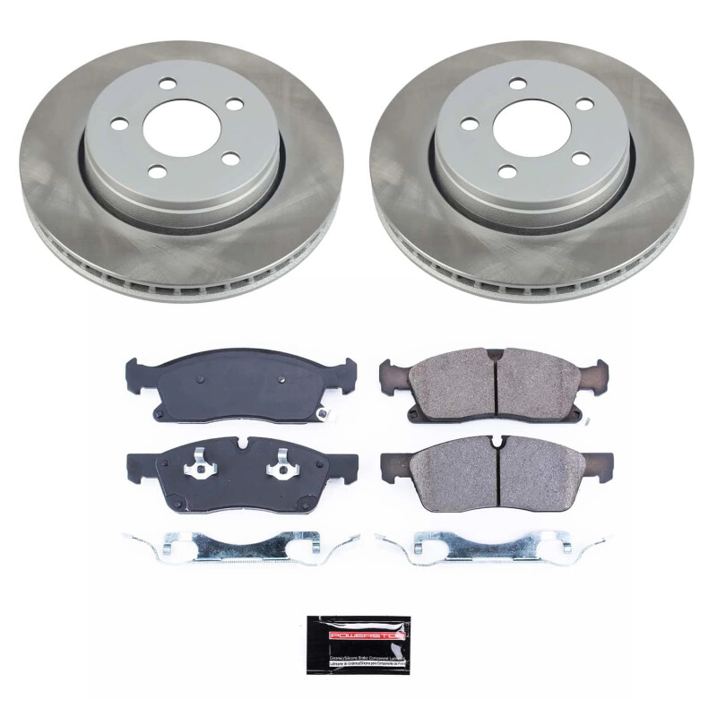 Power Stop 11-16 Jeep Grand Cherokee Front Semi-Coated Rotor Kit - SC5951