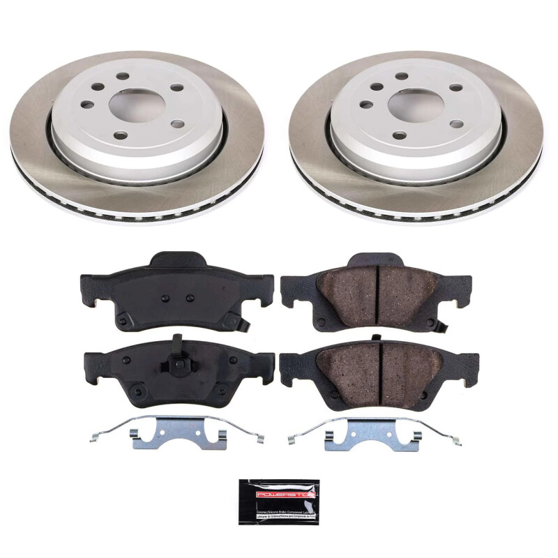 Power Stop 2022 Jeep Grand Cherokee WK Rear Semi-Coated Rotor Kit - SC5953
