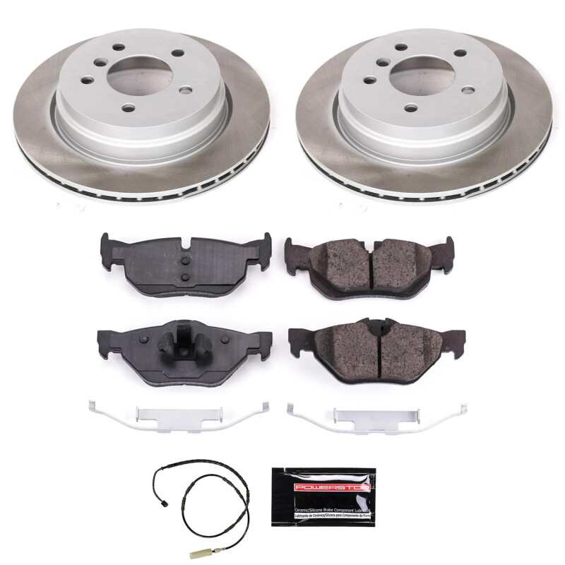 Power Stop 11-13 BMW 328i xDrive Rear Semi-Coated Rotor Kit - SC5980