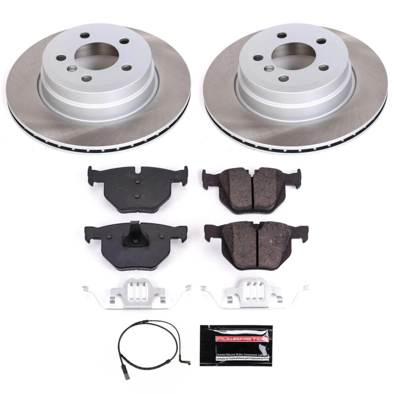 Power Stop 09-10 BMW X6 Rear Semi-Coated Rotor Kit - SC5984