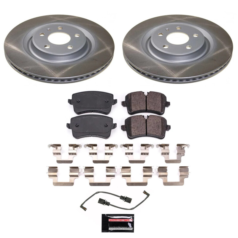 Power Stop 15-21 Porsche Macan Rear Semi-Coated Rotor Kit - SC6001