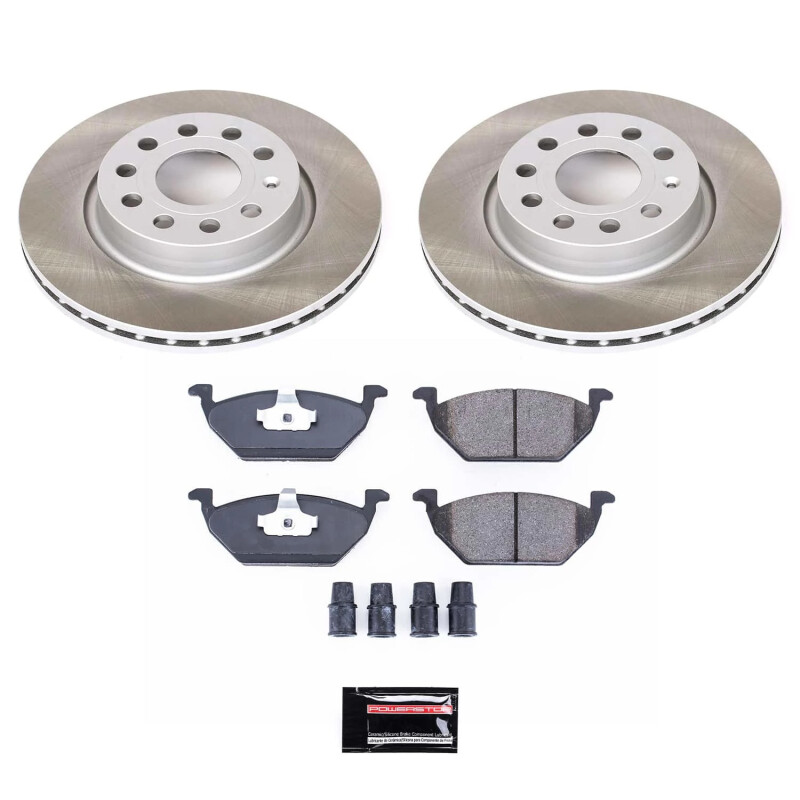 Power Stop 11-15 Volkswagen Jetta Front Semi-Coated Rotor Kit - SC6041